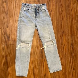 Abercrombie The 90’s straight ultra high rise size 27/4